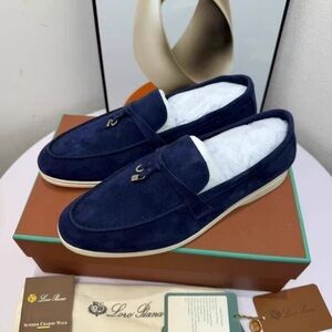 Loro Piana Men’s & Women Navy Loafers